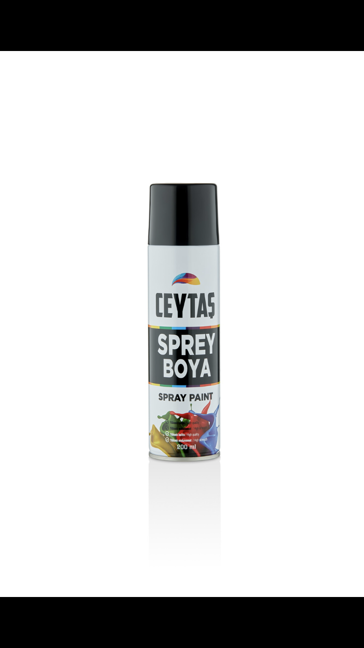 Ceytaş Siyah parlak sprey boya 200 ml